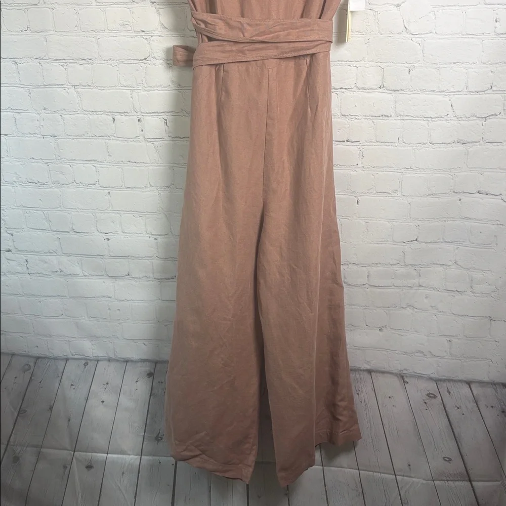 WILFRED Aretzia NWT Brax Jumpsuit Linen Blend in Nutmeg size 0